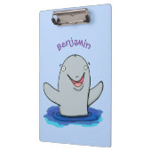 Porte-bloc Caricature adorable de marsouin (Gauche)