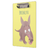 Porte-bloc Caricature amusante de Aardvark (Gauche)