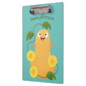 Porte-bloc Caricature citrouille gourde en beuret joyeux (Gauche)