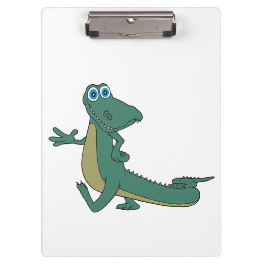 Porte-bloc Caricature d'alligator (Devant)