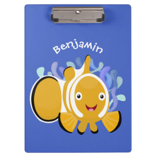 Porte-bloc Caricature d'anénome de poisson clown joli
