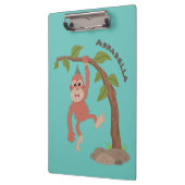 Porte-bloc Caricature de bébé orangoutan joyeux (Gauche)