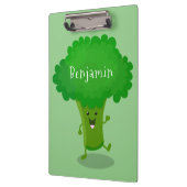 Porte-bloc Caricature de brocoli dansant Cute kawaii (Gauche)