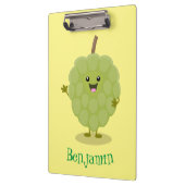 Porte-bloc Caricature de chérimoya à la crème anglaise (Gauche)