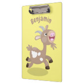 Porte-bloc Caricature de chèvre billy joyeux (Gauche)