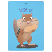 Porte-bloc Caricature de chipmunk à grosses joues mignonnes (Dos)