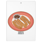 Porte-bloc Caricature de Churro (Dos)