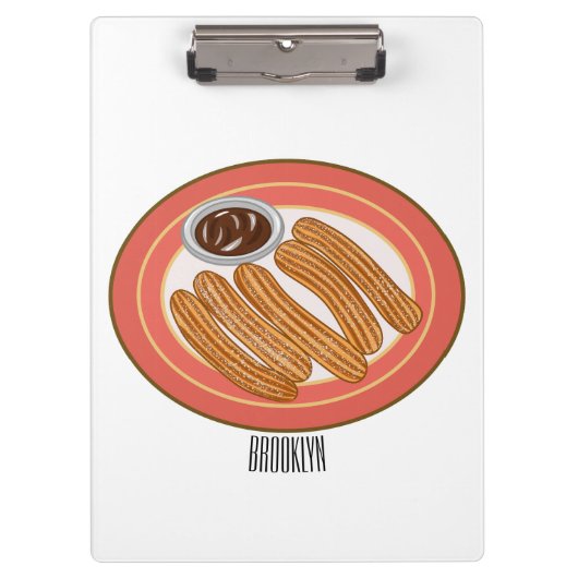 Porte-bloc Caricature de Churro (Devant)