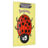Porte-bloc Caricature de coccinelle rouge joyeux (Swatch)