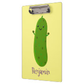 Porte-bloc Caricature de cornichon joyeux (Gauche)