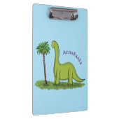 Porte-bloc Caricature de dinosaure de brontosaurus vert migno (Swatch)
