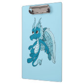Porte-bloc Caricature de dragon bleu (Gauche)