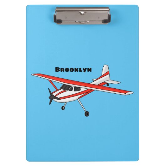 Porte-bloc Caricature de l'avion à train de vélo (Devant)