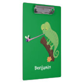 Porte-bloc Caricature de lézard de caméléon vert joyeux (Swatch)