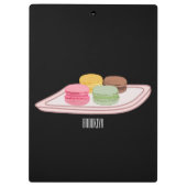 Porte-bloc Caricature de Macaron (Dos)