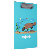 Porte-bloc Caricature de natation de Cute platypus (Swatch)