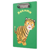 Porte-bloc Caricature de petit tigre joyeux (Gauche)