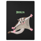 Porte-bloc Caricature de planeur de sucre joyeux (Dos)