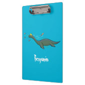 Porte-bloc Caricature de plesiosaure, monstre marin mignon et (Gauche)