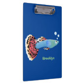 Porte-bloc Caricature de poisson tropical guppy très chic (Swatch)