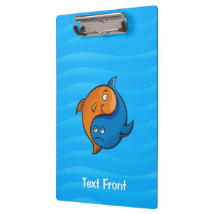 Porte-bloc Caricature de poisson Yin Yang