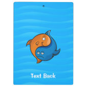 Porte-bloc Caricature de poisson Yin Yang (Dos)