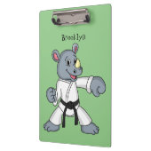 Porte-bloc Caricature de rhino kung fu (Gauche)