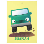 Porte-bloc Caricature de voiture 4 X4 hors route (Dos)