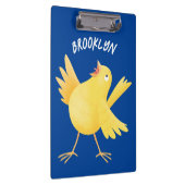 Porte-bloc Caricature d'oiseau canari jaune chantant mignon (Swatch)