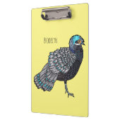 Porte-bloc Caricature d'oiseau de faisan paon de Bornéo (Gauche)