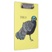 Porte-bloc Caricature d'oiseau de faisan paon de Bornéo (Swatch)