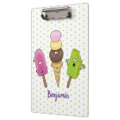 Porte-bloc Caricature drôles de glace popsicle dessin animé t (Gauche)