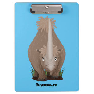 Porte-bloc Caricature en élasmère de rhinocéros laineux