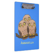 Porte-bloc Caricature en trio de chouette (Swatch)