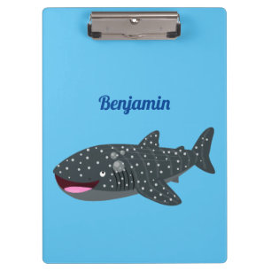 Porte-bloc Caricature joli requin baleine joyeux