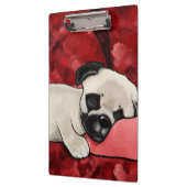 Porte-bloc Carlin endormi Chiot (Gauche)