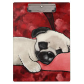 Porte-bloc Carlin endormi Chiot (Devant)