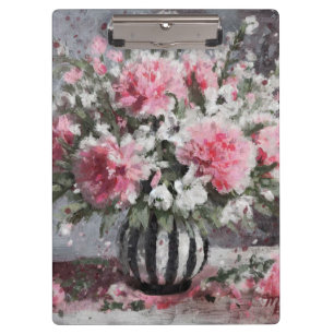 Porte-bloc Carnation rose Fleur Arrangement noir