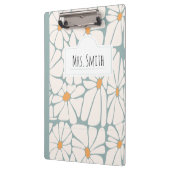 Porte-bloc Carnet d'enseignant personnalisé - Nom personnalis (Gauche)