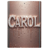 Porte-bloc 🌸Carol Rose Gold Drip Glitter Notes🌸 (Dos)