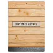 Porte-bloc Carpenter Handyman Rénovations Services Bois (Dos)