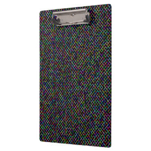 Porte-bloc carré coloré géométrique unique motif dynamique