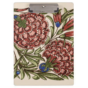 Porte-bloc Carreau de fleur d'œillet Art antique rustique De 