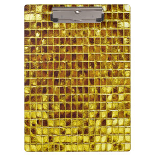 Porte-bloc Carreaux en mosaïque d'or Elégant luxe moderne