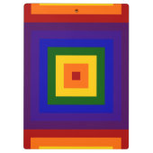 Porte-bloc Carrés arc-en-ciel (Dos)