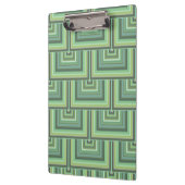 Porte-bloc Carrés écailles vert olive motif (Gauche)