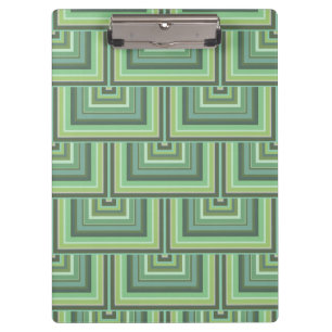 Porte-bloc Carrés écailles vert olive motif
