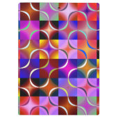 Porte-bloc Carrés géométriques multicolores (Dos)