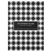 Porte-bloc Carrés noirs et blancs (Dos)