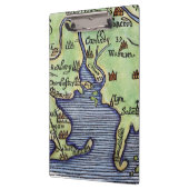 PORTE-BLOC CARTE 1677 DE LA NOUVELLE ANGLETERRE (Gauche)